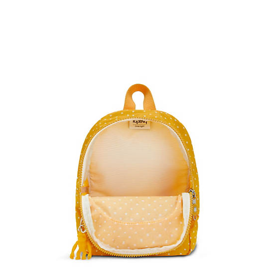 Kipling Curtis Compact Printed Convertible Backpacks Soft Dot Yellow | AU 1545DF